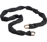 SucceBuy Antivol à chaîne pour vélo de 5,91 pieds, 9,5 mm, acier robuste, antivol pour vélo, moto, scooter, porte, portail, noir