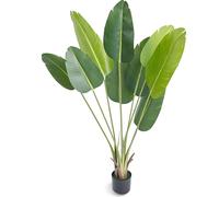 SucceBuy Arbre à oiseaux de paradis artificiel de SucceBuy, plante artificielle de 1,5 m de haut, matériau PE, protection contre le renversement, arbre artificiel vert très réaliste pour la maison, le