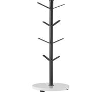SucceBuy Arbre support de tasses avec 8 crochets et socle en marbre, support de tasses pour la cuisine et la maison (noir mat)