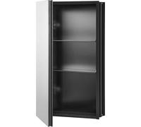SucceBuy Armoire à pharmacie - 14 x 24 pouces, armoire de toilette avec étagères réglables, cadre en aluminium pour montage mural ou encastré