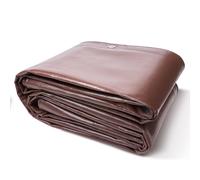 SucceBuy - bâche robuste, imperméable, anti-déchirure, en plastique Poly, couverture polyvalente pour l'extérieur, avec œillets pour camion 16x20ft Silver