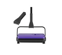 SucceBuy Balai Mécanique Largeur de Balayage 17cm avec Bac à Poussière 300mL Violet