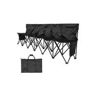 SucceBuy Banc Pliant Portable à 6 Places en Tissu Oxford 600D Résistant à La Déchirure