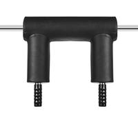 SucceBuy Barre de squat de sécurité, capacité de 1.500 LBS, diamètre de 32 mm, avec supports pour les épaules et les bras, idéal pour les squats frontaux, les pas chassés, la rééducation & la thérapie