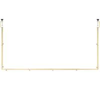 SucceBuy Barre décorative de table avec pinces, 1060x2490 mm, or, rotin inclus