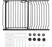 SucceBuy Barrière bébé extra-large, 75-122 cm, 76,2 cm de haut, barrière pour chiens dans les escaliers et les portes, barrière pour enfants à fermeture automatique avec kits de pression et de montage