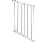 SucceBuy Barrière pour bébé Barrière de séparation pour chien 65-101,6 cm de large, réglable, blanche