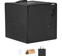 SucceBuy Boîte à lumière de studio photo, 12 x 12 pouces, 3000 - 5600 K, 3 températures de couleur réglables, 120 LED, 6 fonds de couleur double face, CRI élevé ≥ 95 pour la prise de vue de petits pro