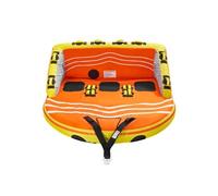SucceBuy Bouée Tractée Gonflable Pour 3 Personnes Capacité 231kg Avec Poignées de Maintien