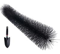SucceBuy Brosse pour gouttières, longueur totale 18 m, diamètre 13,3 cm, outil de nettoyage de gouttières, brosse pour gouttières au ras du sol, protection contre les feuilles mortes pour gouttières d
