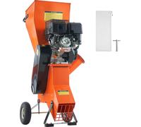 SucceBuy Broyeur de bois, déchiqueteur et broyeur, 12 CV, à essence, diamètre max. 6,7 pouces, moteur 420 ccm 8,6 kW, poids lourd pour la sylviculture, les jardins, l'aménagement paysager, CE/EMC