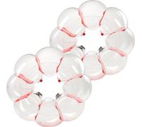 SucceBuy Bumper gonflable Balle de choc Sumo Zorb Ball 0,9m Lot de 2 avec bandes rouges