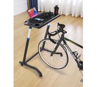 SucceBuy Bureau à vélo, pliable, mobile, bureau de fitness multifonctionnel avec poignée de maintien pour le bureau à domicile
