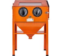 SucceBuy Cabine de sablage de 60 gallons, cabine de sablage de 40 à 120 PSI avec support, cabine de sablage en acier à haut rendement avec pistolet de sablage et 4 buses en céramique pour éliminer la