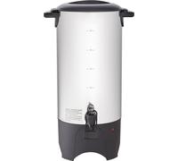SucceBuy Cafetière commerciale, 50 tasses, acier inoxydable, grand distributeur de café, 1000 W, 220 V, cafetière électrique pour une infusion rapide, pot d'eau chaude avec cordon d'alimentation amovi