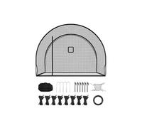 SucceBuy Cage de Frappeur en Polyester 366x310x233cm 4 Plis Sans Nouds pour Baseball