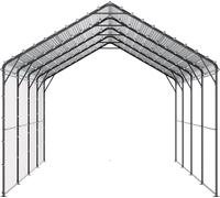 SucceBuy Carport métallique 12' x 20', abri extérieur robuste pour voitures et bateaux