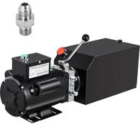 SucceBuy Centrale hydraulique, 14 quarts, 2950 PSI pompe de levage auto, centrale hydraulique pour remorque à benne basculante, 230 V, 60 Hz, 1 PH, atelier automobile, réservoir d'huile