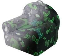 SucceBuy Chaise pour jeunes enfants, fauteuil confortable pour enfants, canapé-lit, meubles de salle de jeux lumineux dans l'obscurité pour garçons et filles, gris
