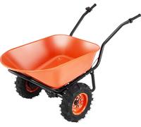 SucceBuy Chariot électrique à brouette de - 500 W de puissance, 7 pieds cubes de capacité, 573 lbs de charge pour le jardin et la ferme