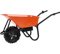 SucceBuy Chariot électrique à brouette de - puissance de 500 W, capacité de 5 pieds cubes, capacité de charge de 330 lbs, idéal pour les jardins et les fermes