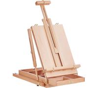 SucceBuy Chevalet français de, capacité de la toile 86,4 cm, bois de hêtre, réglable