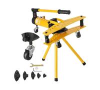 SucceBuy - cintreuse de tuyaux hydraulique manuelle intégrée SWG-1, diamètre 13-34mm avec 6 matrices, outil multifonction de pliage de tubes en acier et cuivre de 10 tonnes