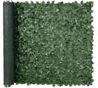 SucceBuy Clôture de sphère privée en lierre, 1,5 x 2,5 m écran mural vert artificiel. Avec dos en filet et articulation renforcée. Décor artificiel de feuilles de vigne de haie pour jardins extérieurs