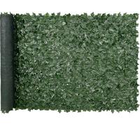 SucceBuy Clôture pare-vue en lierre 1,5 x 3 m Écran mural artificiel Décoration en feuille de vigne de haie pour jardins extérieurs Cours et balcons