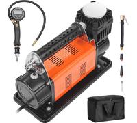 SucceBuy Compresseur d'air 12 V à haut rendement - Kit de gonflage de pneus avec manomètre numérique inclus, gonfleur de pneus portable de 7,06 CFM, pompe à air offroad 150 PSI avec adaptateurs pour p