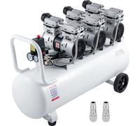SucceBuy Compresseur d'air, 22 gallons, ultra-silencieux, sans huile, réservoir de 100L, 2.2KW, silencieux, compresseur silencieux avec électrovanne sécurisée