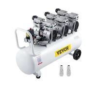 SucceBuy Compresseur d'air 80L avec double manomètre Électrovanne sécurisée Compresseur d'air ultra silencieux sans huile de 22 gallons 100L 2.2KW