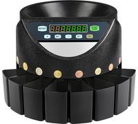 SucceBuy Compteuse de pièces en euros Trieuse automatique de pièces en EUR Compteuse de pièces 300 pièces par minute avec 8 tiroirs à pièces pour l'école Shop Bank