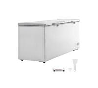 SucceBuy Congélateur Coffre 561L Température Réglable sur 7 Niveaux Eclairage LED 6 Roues