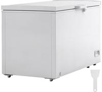 SucceBuy Congélateur coffre - Capacité de 12,8 pi3, 4 paniers amovibles, réglage de la température à 7 niveaux, éclairage DEL, couvercle verrouillable pour usage commercial et domestique