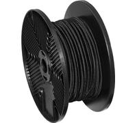 SucceBuy Corde élastique 3/8 pouces, bobine de 120 ft/36 m, sangle élastique résistante, corde élastique 100 % extensible pour le fret, les bâches, le camping, le pont de kayak et le bricolage, noir