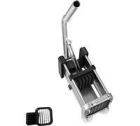 SucceBuy Coupe-frites, coupe-pommes de terre manuel avec lame de 1/2 pouce en acier inoxydable, socle à ventouse, parfait pour les pommes de terre, les frites, les concombres, les carottes et les légu