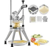 SucceBuy - coupe-légumes et fruits commerciaux, coupe-aliments professionnel robuste Kattex, coupe-frites, trancheur d'oignon en acier inoxydable 14inch