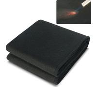 SucceBuy Couverture de soudage en feutre de carbone, 68,6 x 30,5 cm, tapis ignifuge et r?sistant ? la chaleur, sous-couche isolante jusqu' ? 820 ¡ãC, couverture en fibres de carbone r?sistante au feu