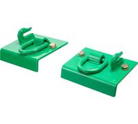 SucceBuy Crochet de pelle de tracteur 5/16 pouces - acier forgé de qualité 70, capacité de charge de 12 000 lbs, pack de 2 pour un remorquage polyvalent, vert