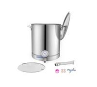 SucceBuy Cuve de Brassage 60,6L en Acier Inoxydable Double Filtration Etanchéité Sûre