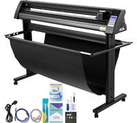 SucceBuy découpeuse de vinyle, 1350 mm traceur de vinyle, découpeuse de tracé à écran LED, semi-automatique avec œil optique intégré, compatible avec le logiciel SignCut pour Mac et Windows, support i