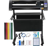 SucceBuy Découpeuse de vinyle 720 mm, traceur d'écran LED avec œil optique semi-automatique, compatible avec le logiciel SignMaster, système Windows, support inclus