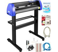 SucceBuy Découpeuse vinyle 34 pouces, 870 mm Découpeuse, force et vitesse réglables, support stable au sol, pour la fabrication d'enseignes
