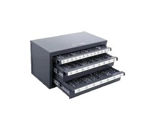 SucceBuy distributeur de perceuse en acier organisateur armoire de rangement distributeur de foret armoire trois tiroirs foret organisateur armoire 29 pièces ET3-F