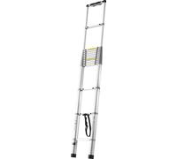 SucceBuy Echelle télescopique, 20,3 pieds, aluminium, légère, capacité de charge de 188 kg, rétraction avec plusieurs boutons, pieds antidérapants, portable pour la maison, le camping-car, le grenier