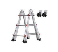 SucceBuy Echelle Télescopique Capacité 149,7kg Taille Entièrement Déployée 335cm