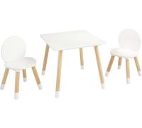 SucceBuy Ensemble table et 2 chaises pour enfants, ensemble table et chaise pour jeunes enfants, table multifonctionnelle pour enfants pour l'art, l'artisanat, la lecture, l'apprentissage et le jeu