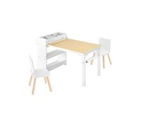 SucceBuy Ensemble Table et Chaises D'Art Pour Enfants Bureau D'Activités en Bois