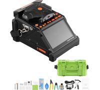 SucceBuy Épissoir à fusion de fibres avec 6 moteurs, alignement du noyau et de la gaine, 5" LCD